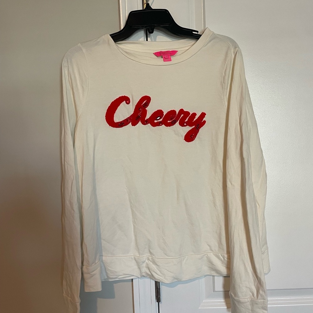 Lilly Pulitzer CHEERY Sweater Medium EUC